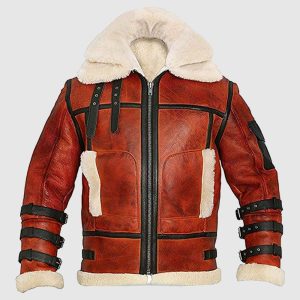 Mens B3 Shearling Sheepskin Bomber Flying Jacket