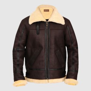 Men’s Aviator B3 Bomber Shearling Leather Jacket